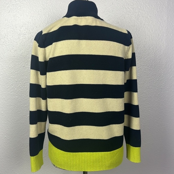 Stripe Zip Up Cardigan - Picture 3 of 5